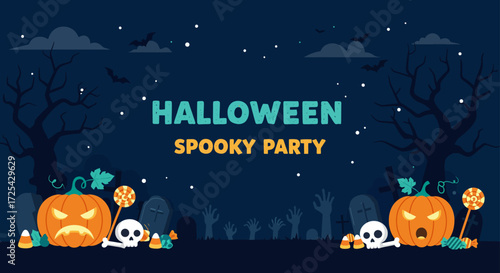 Banner for halloween party