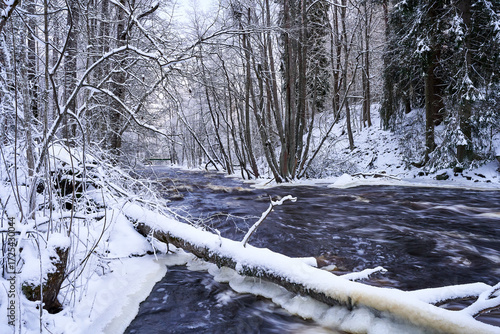 river in winter