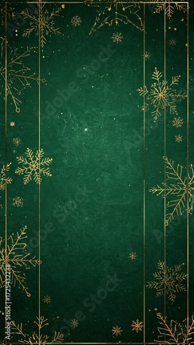 Luxury Emerald Crimson Gold Analog Film Grain Aesthetic Christmas Graphic Design Background for Seasonal Branding Elements