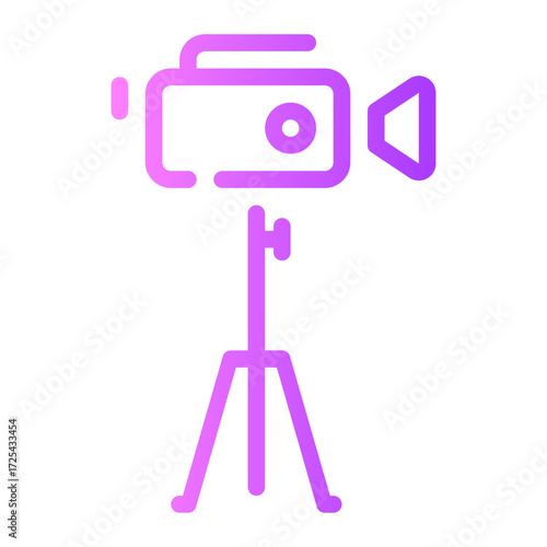 video camera gradient icon