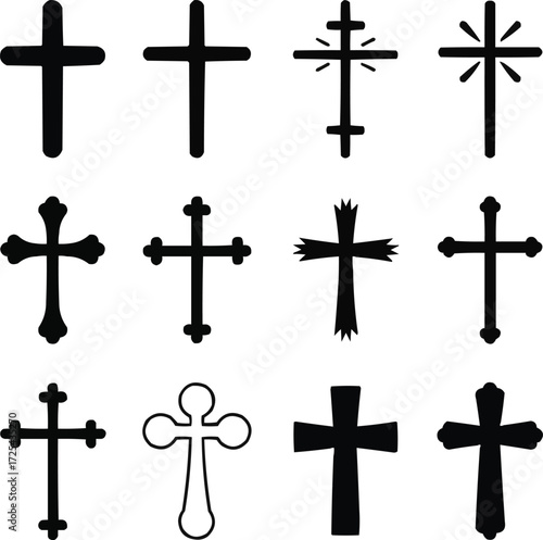 set of celtic crosses