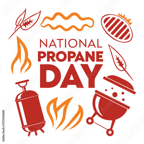 National Propane Day Celebration Poster Vector