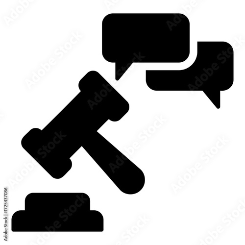 legal debate Solid icon