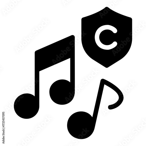 music copyright Solid icon
