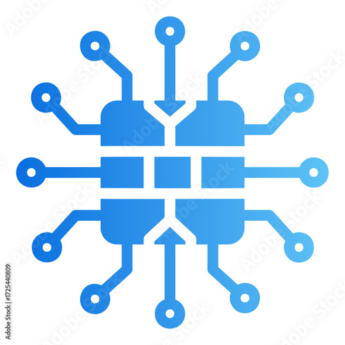 microchip Gradient icon