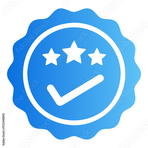 quality assurance Gradient icon