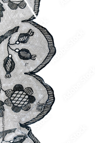 Transparent overlay background of a lace lacy fabric weaved texture