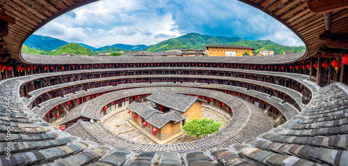Jiqing Tower, Chuxi Tulou, Yongding District, Longyan City, Fujian Province