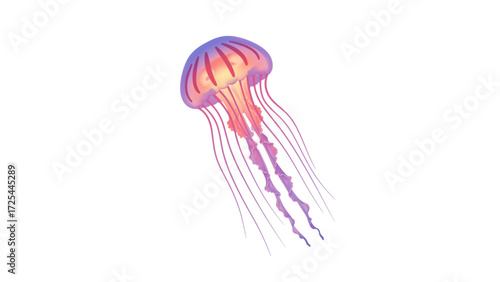 Advanced Study of Vibrant Jellyfish in Oceanic Depths with Bioluminescent Features and Marine Ecosystem Insights
