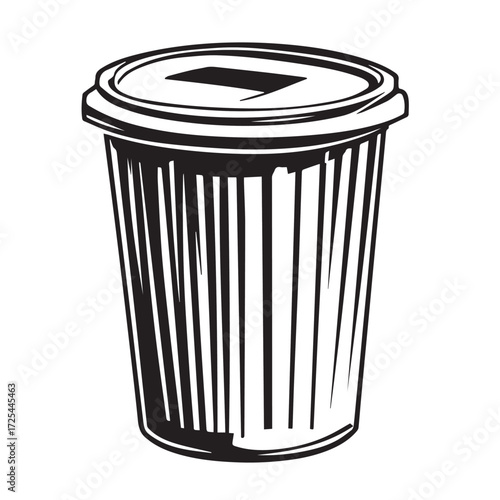 Wallpaper Mural vector trash can icon Torontodigital.ca