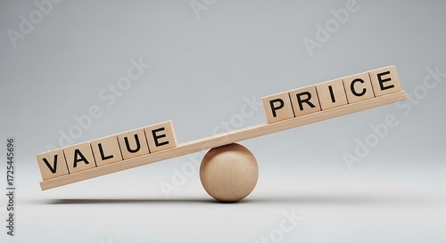 Achieve business balance between value and price using this concept, perfect for marketing strategies and presentations to attract customers