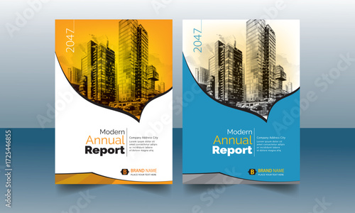 Modern Corporate Annual Report Design Template