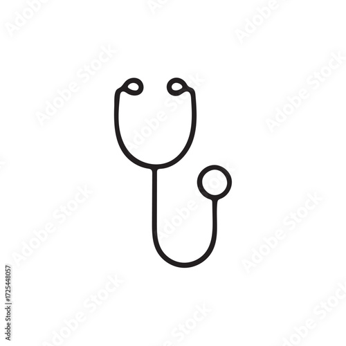 Stethoscope Medical Line Icon