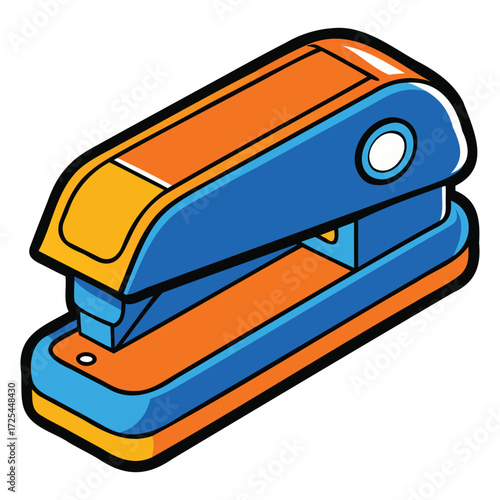 Modern Office Stapler Illustration