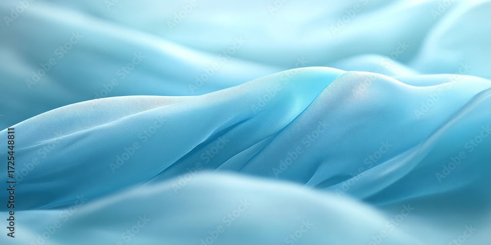 Obraz premium Elegant Soft Pastel Turquoise Background with Seamless Transitions for Minimalist Abstract Design