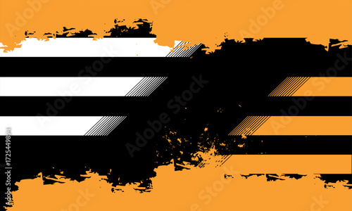 Yellow and black striped grunge background with rough brush textures and bold contrasts.