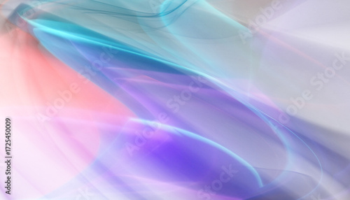 Abstract swirls of color aurora light stream flowing across a dark space Transparent background.