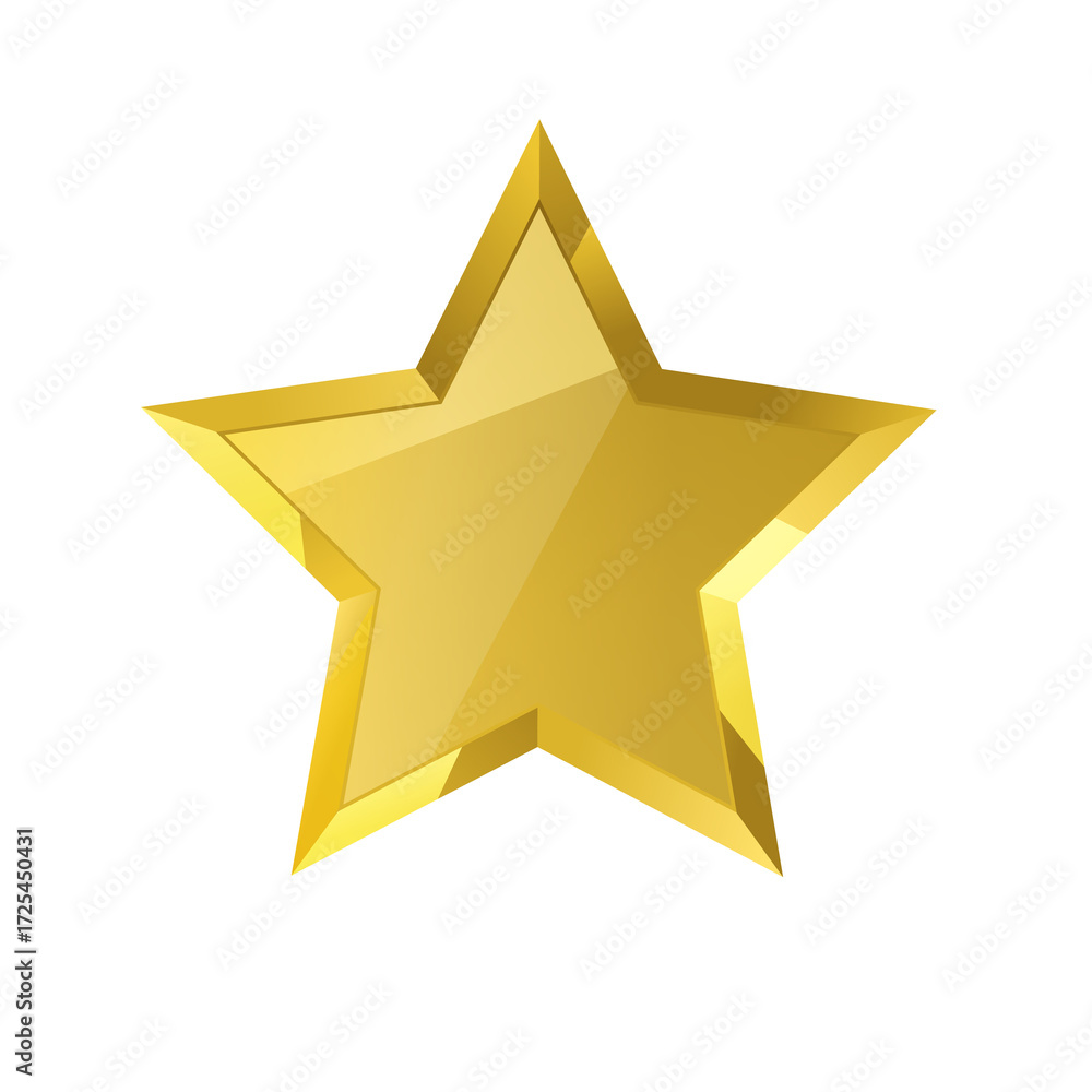 Obraz premium 3d golden star