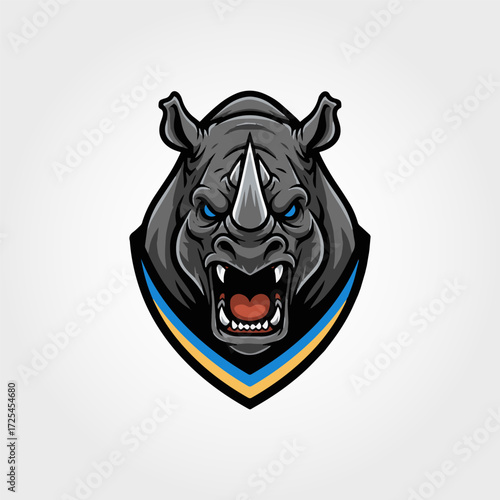 rhino head mascot