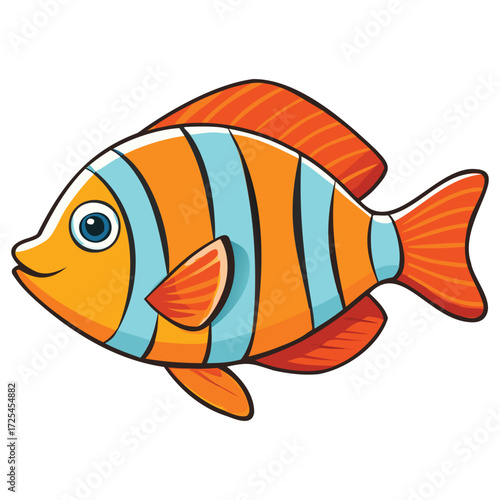 Colorful Tropical Fish Illustration