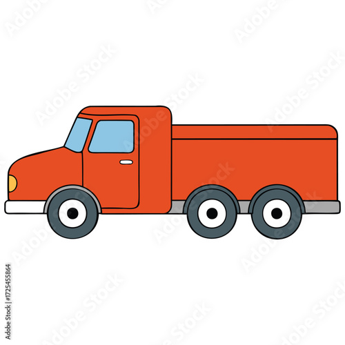 Heavy Duty Cargo Truck Illustration