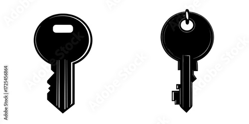 The Classic Key Icon represents a classic key in a simple yet versatile modern illustration, suitable for concepts related to security, access, and unlocking potential