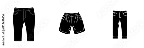 The Classic Trousers Icon represents a simple yet versatile symbol of a pair of classic trousers, ideal for numerous applications that demand a clean and modern look