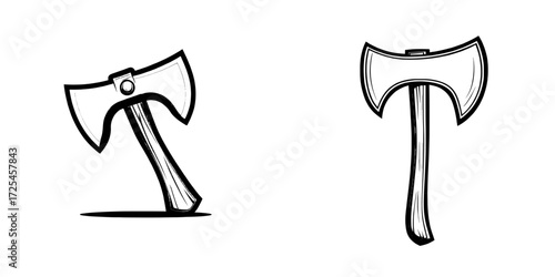 Axe Icon is a simple yet bold black icon suitable for numerous design projects, representing strength, craftsmanship, and outdoor adventures