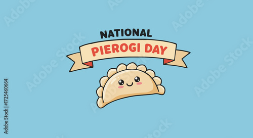 Vector illustration national pierogi day