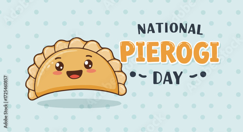 Vector illustration national pierogi day
