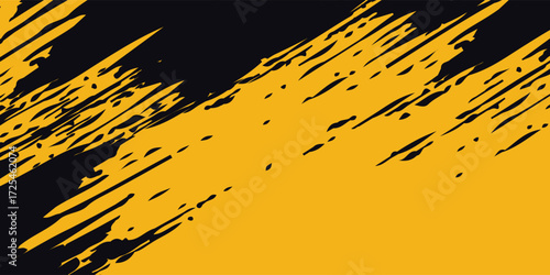 Modern background texture black yellow grunge brush strokes. yellow grunge dot. vector pattern eps10