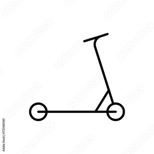Vector art of scooter line icon