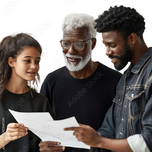 Diverse Group Reviewing Documents