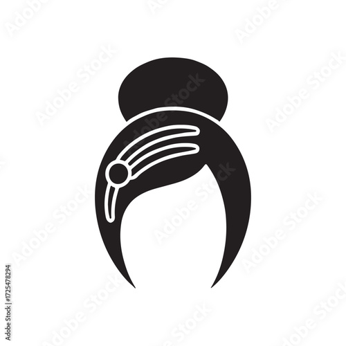 Hair Jewelry Clip Stylish Solid Icon