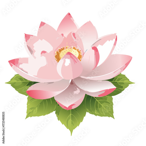 pink lotus flower vector graphic design 