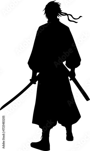 Traditional samurai illustration