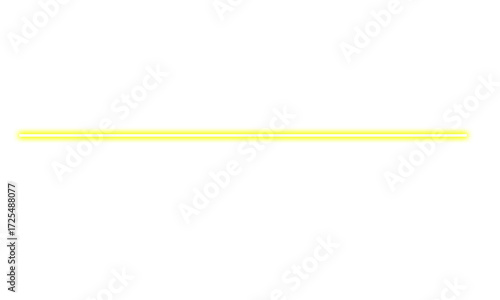 Straight Yellow Neon Line