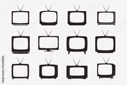 tv set vector