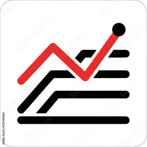 Ascending Graph Icon