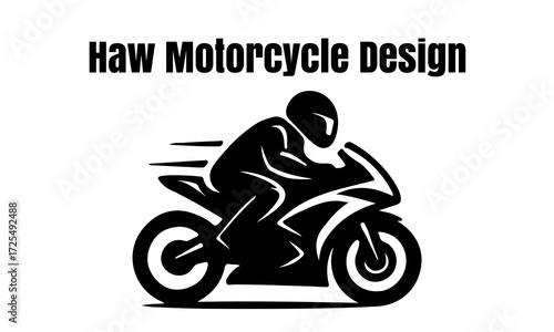 motorcycle rider silhouette