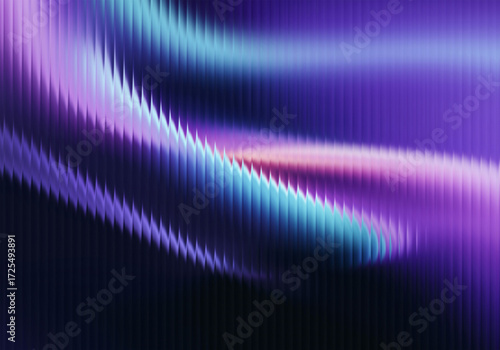 Abstract Futuristic Neon Light Waves with Purple and Blue Hues, Creating a Mesmerizing and Dynamic Digital Art Background