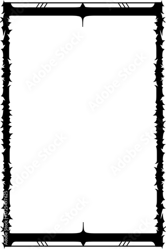 Halloween black frame a transparent background. png; 300 dpi.
