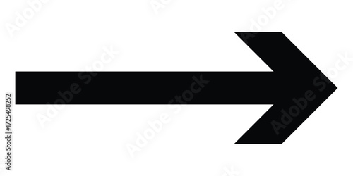 Black dark isolated arrowhead icons on white background. Simple abstract pointing vector icons on white page. Bold arrow-head icons set. 