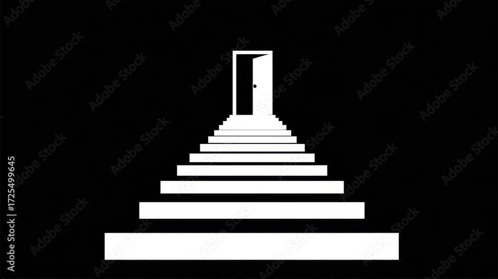 Fototapeta premium Steps to opportunity