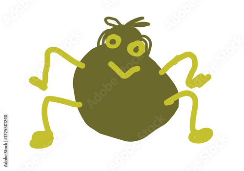 cute cartoon character of incest flat design icon.eps