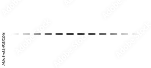 Thin Black Dotted Straight Line Transparent PNG Icon