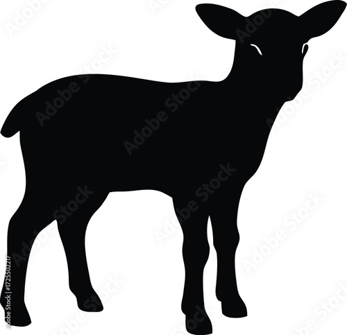 lamb icon, farm animal design
