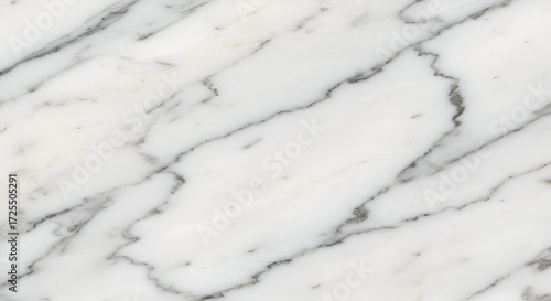 Elegant white marble texture with striking gray veins for sophisticated design