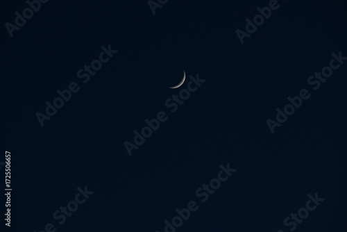 Fototapeta Naklejka Na Ścianę i Meble -  Moon light on sky. Moon in the galaxy.