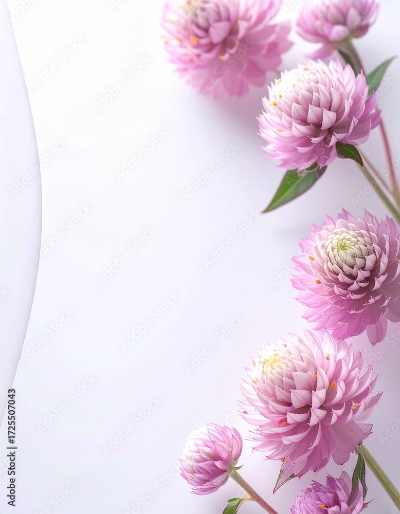Fototapeta premium Globe amaranth flower background (SENNICHIKO)